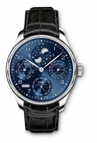 IWC Portugieser Perpetual Calendar Double Moon White Gold / Blue IW5034-01 (5034-01, IW503401)